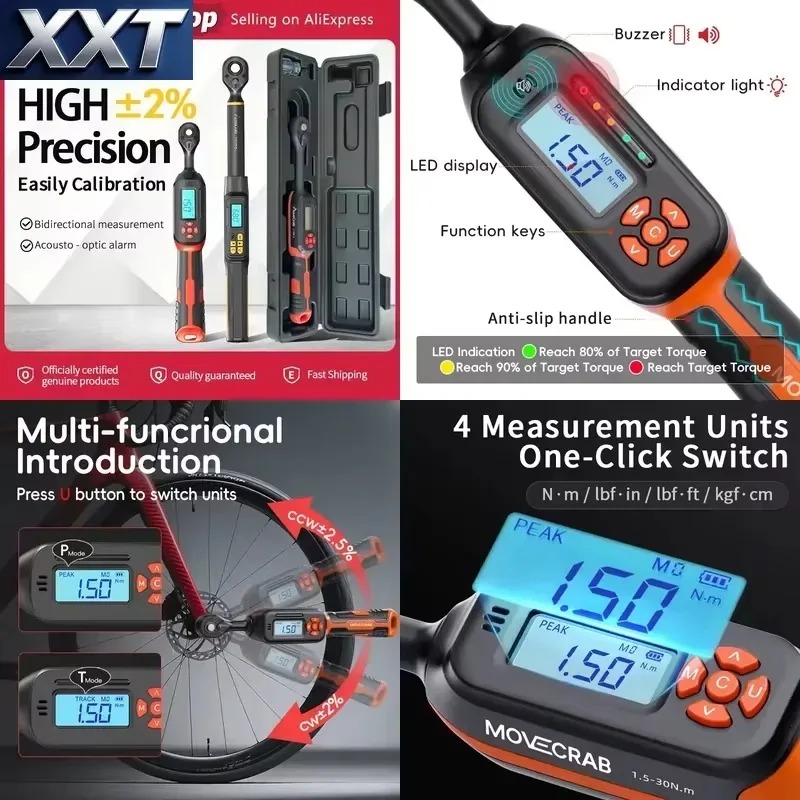 XXT  Digital Torque Wrench 1.5 - đánh giá và giá Torque Wrench